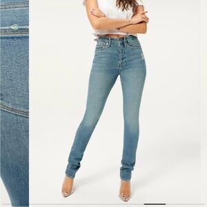 Good American Good Classic Slim Fit Stacked Jeans Blue803 | NWT | Size 10